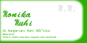 monika muhi business card